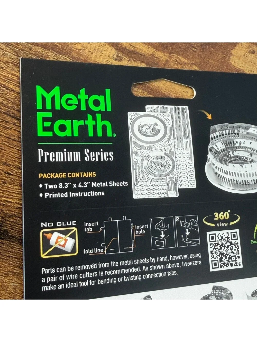 Metal Earth Premium Series Roman Colosseum Steel Model Kit New Sealed ICX025